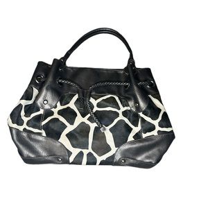 Large Giraffe print big handbag